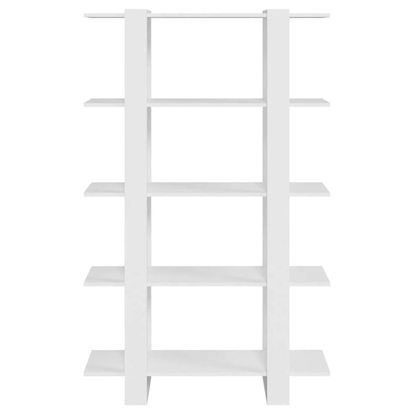 Weißes Bücherregal Raumteiler 100x30x160 cm