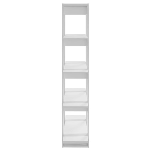 Weißes Bücherregal Raumteiler 100x30x160 cm