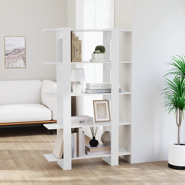 Weißes Bücherregal Raumteiler 100x30x160 cm