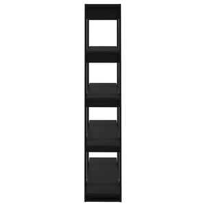 Schwarzes Bücherregal/Raumteiler 100x30x160 cm