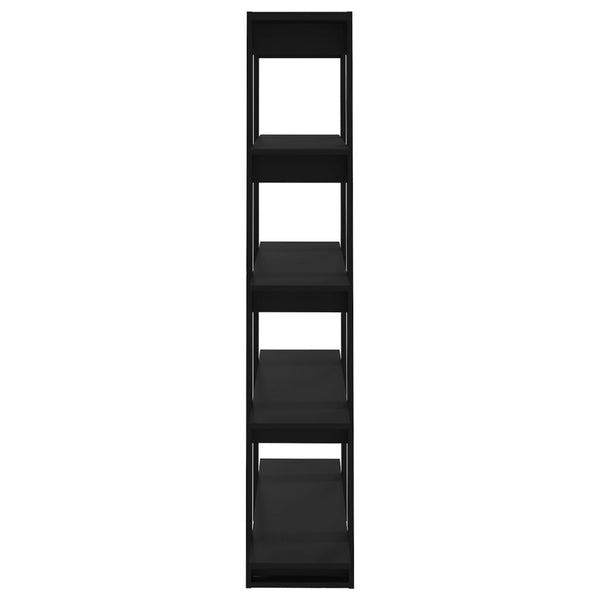 Schwarzes Bücherregal/Raumteiler 100x30x160 cm
