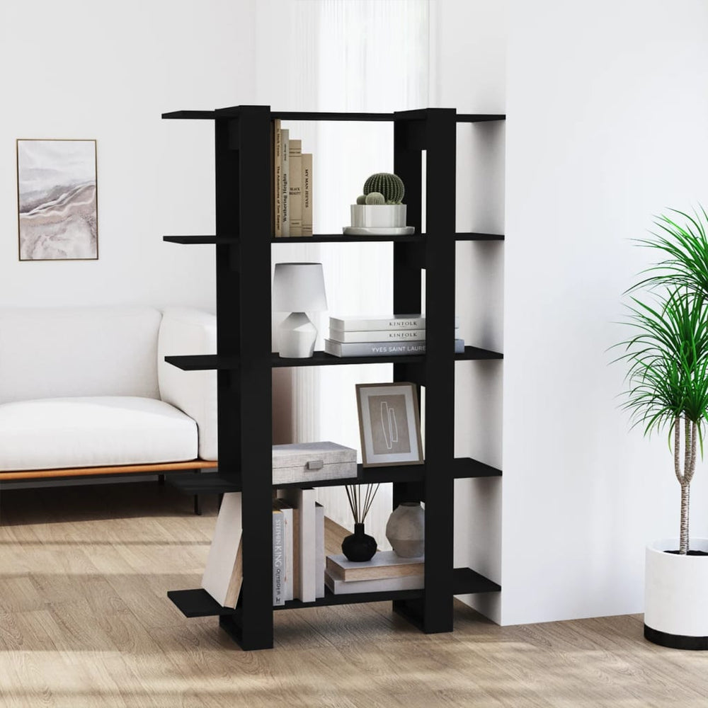 vidaXL Étagère/Séparateur de pièce noir 100x30x160 cm