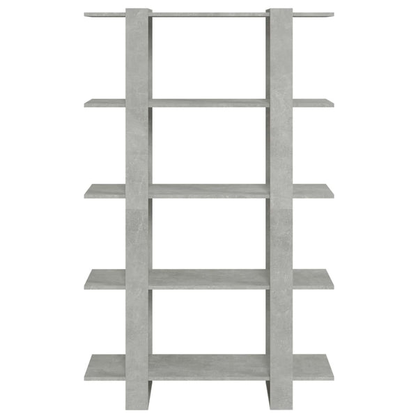 Betongraues Bücherregal / Raumteiler 100x30x160 cm