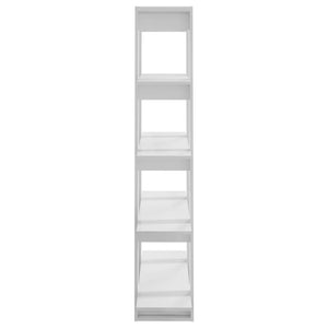 Hochglanz Bücherregal Raumteiler Weiß 100x160 cm