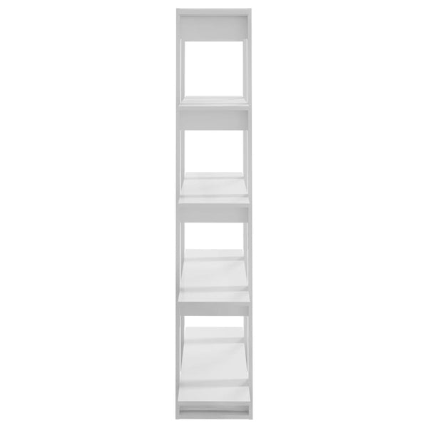 Hochglanz Bücherregal Raumteiler Weiß 100x160 cm