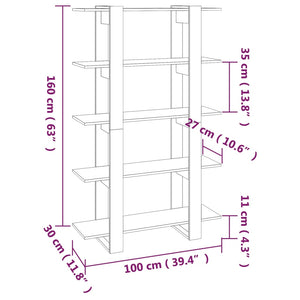 Hochglanz Bücherregal Raumteiler Weiß 100x160 cm