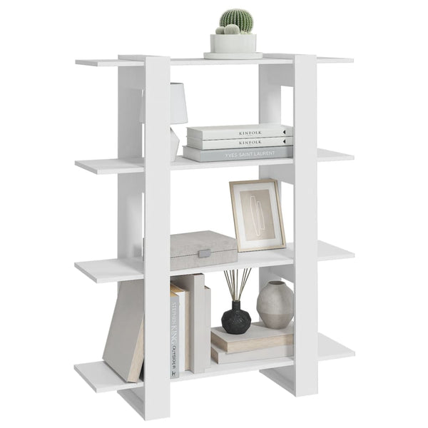 Weißes Bücherregal Raumteiler 100x123,5 cm