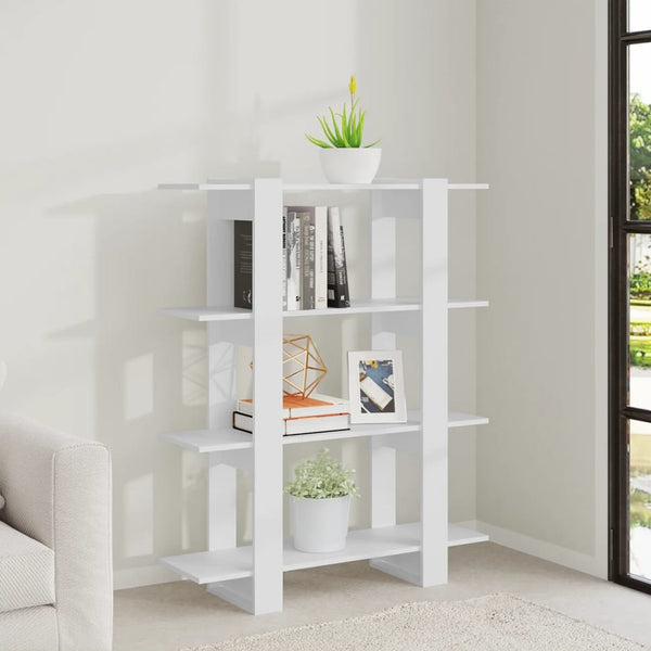Weißes Bücherregal Raumteiler 100x123,5 cm