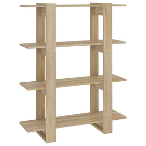 Sonoma Eiche Bücherregal Raumteiler 100x123,5 cm