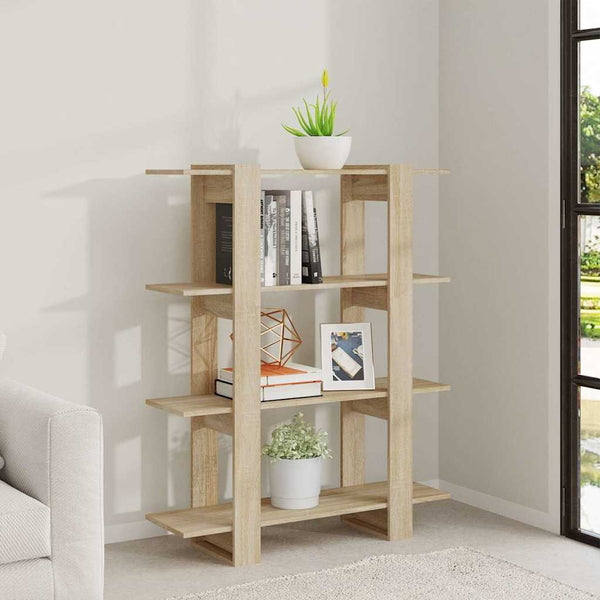 Sonoma Eiche Bücherregal Raumteiler 100x123,5 cm