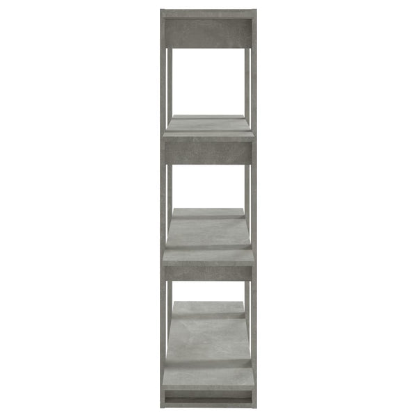 Betongraues Bücherregal / Raumteiler 100x30x123,5 cm