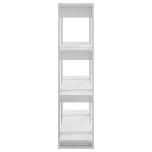 Bücherregal Hochglanz Weiß 100x30x123,5cm