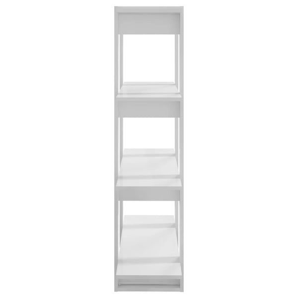 Bücherregal Hochglanz Weiß 100x30x123,5cm