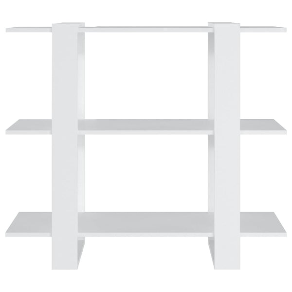 Weißes Bücherregal Raumteiler 100x30x87 cm