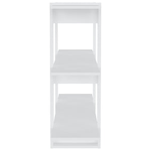 Weißes Bücherregal Raumteiler 100x30x87 cm