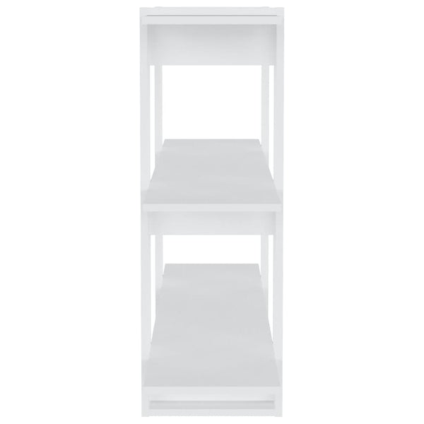 Weißes Bücherregal Raumteiler 100x30x87 cm