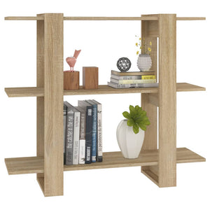 Sonoma Eiche Bücherregal Raumteiler 100x87 cm