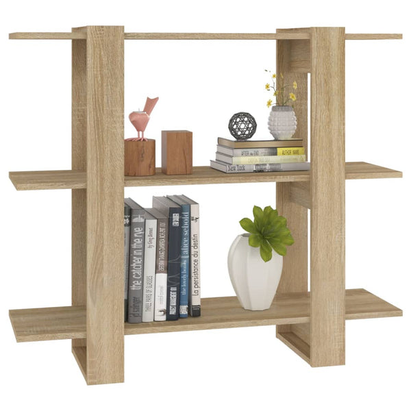 Sonoma Eiche Bücherregal Raumteiler 100x87 cm