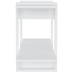Weißes Bücherregal 100x30x51 cm