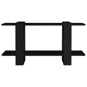 Schwarzes Bücherregal 100x30x51 cm