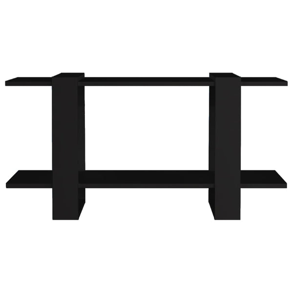 Schwarzes Bücherregal 100x30x51 cm