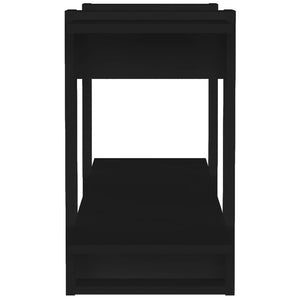 Schwarzes Bücherregal 100x30x51 cm