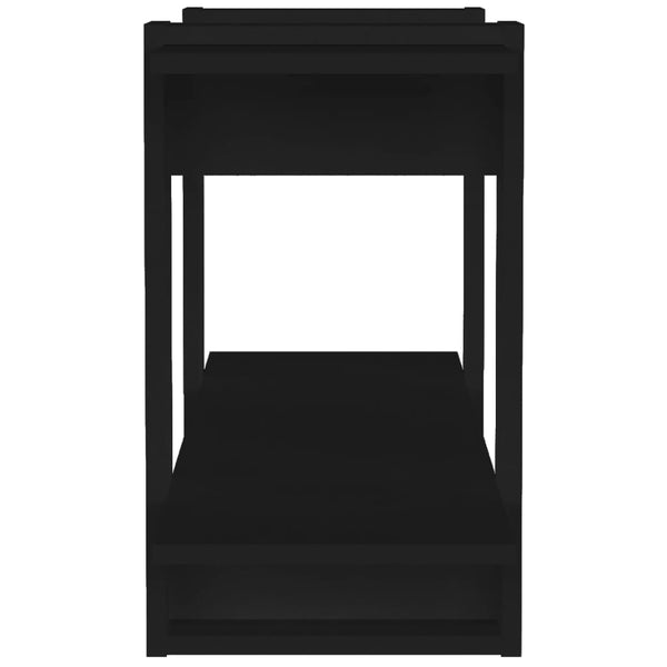 Schwarzes Bücherregal 100x30x51 cm