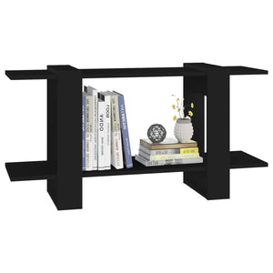 Schwarzes Bücherregal 100x30x51 cm