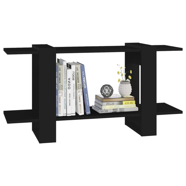 Schwarzes Bücherregal 100x30x51 cm