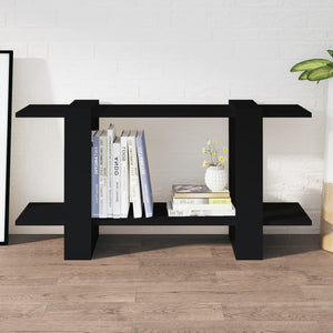 Schwarzes Bücherregal 100x30x51 cm
