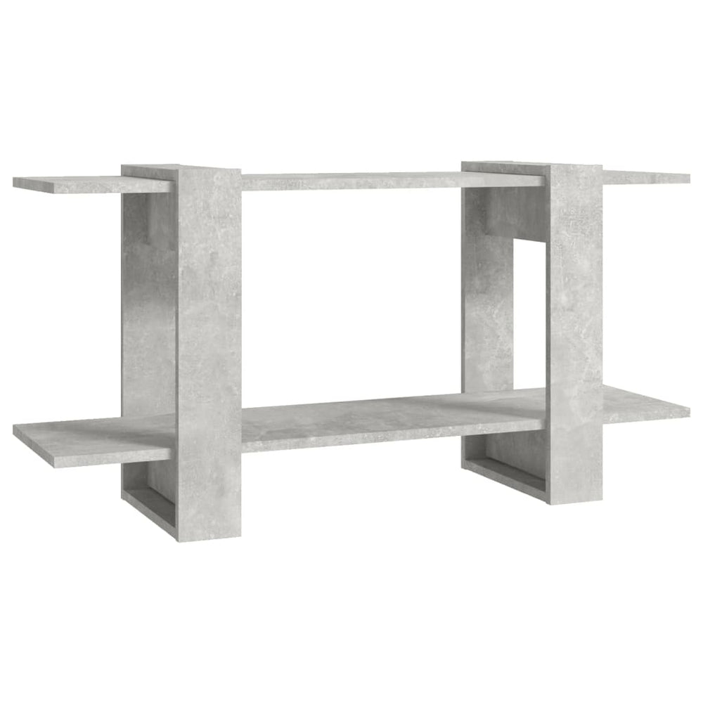 Betongraues Bücherregal 100x30x51 cm