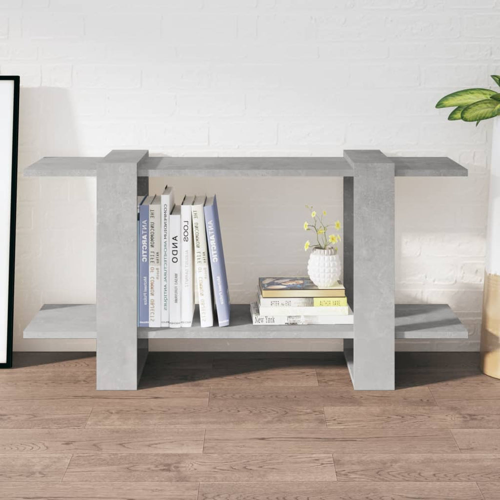 Betongraues Bücherregal 100x30x51 cm