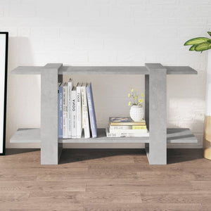Betongraues Bücherregal 100x30x51 cm