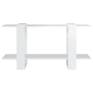 Hochglanz Bücherregal Weiß 100x30x51cm