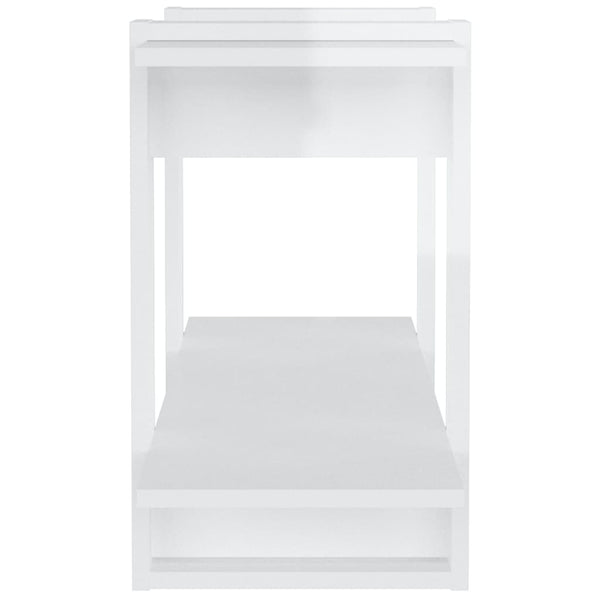 Hochglanz Bücherregal Weiß 100x30x51cm