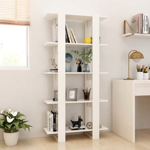 Weißes Bücherregal Raumteiler 80x160 cm
