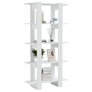 Weißes Bücherregal Raumteiler 80x160 cm