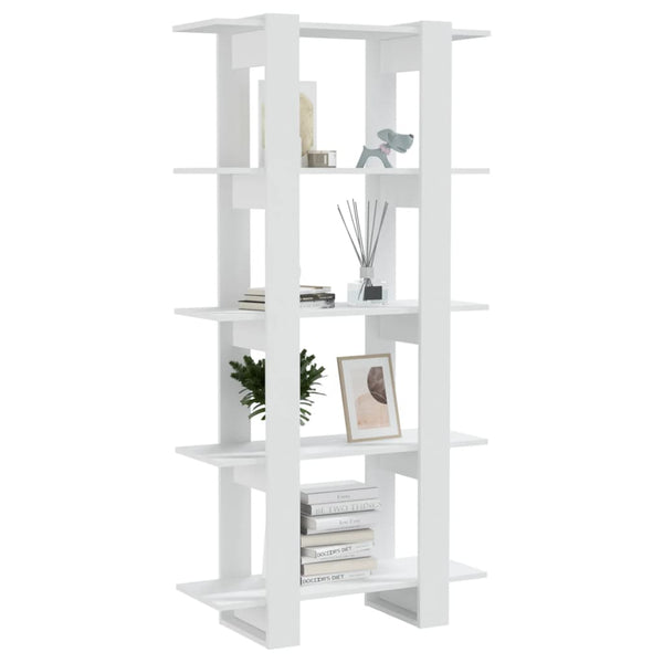 Weißes Bücherregal Raumteiler 80x160 cm