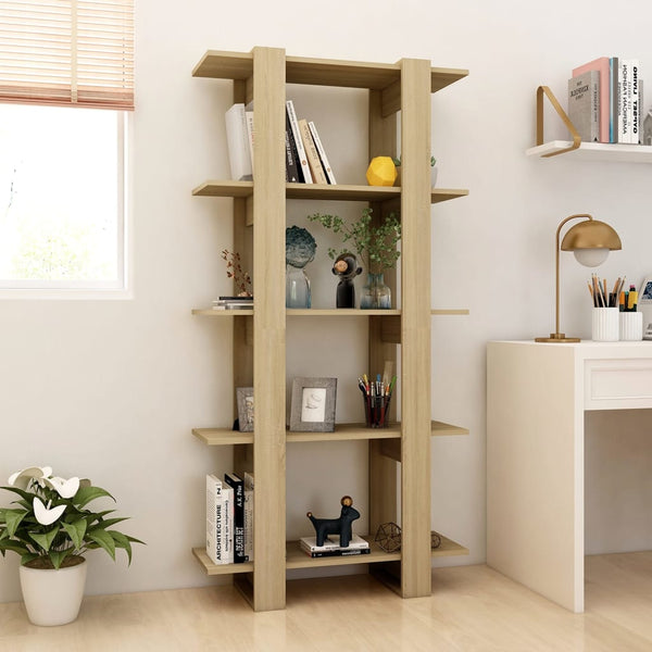 Sonoma Eiche Bücherregal Raumteiler 80x160 cm