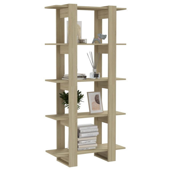 Sonoma Eiche Bücherregal Raumteiler 80x160 cm