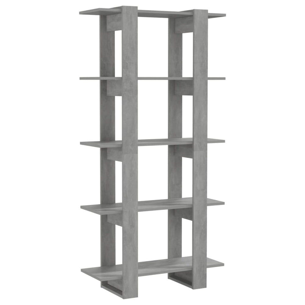 vidaXL Étagère/Séparateur de pièce gris béton 80x30x160 cm en bois d'ingénierie