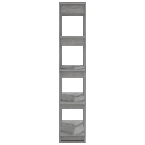 Betongraues Bücherregal / Raumteiler 80x160 cm