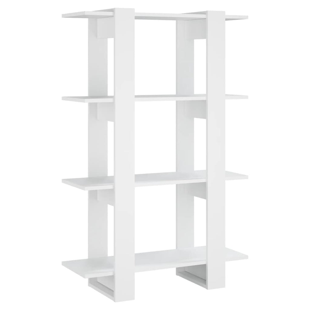 vidaXL Bibliothèque/Séparateur de pièce Blanc 80x30x123,5 cm