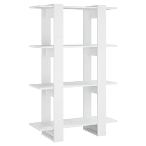 Weißes Bücherregal Raumteiler, 80cm