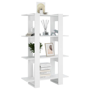 Weißes Bücherregal Raumteiler, 80cm
