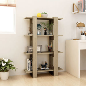 Sonoma Eiche Bücherregal Raumteiler 123,5cm