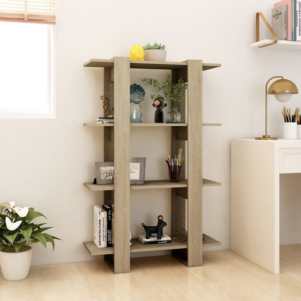 Sonoma Eiche Bücherregal Raumteiler 123,5cm