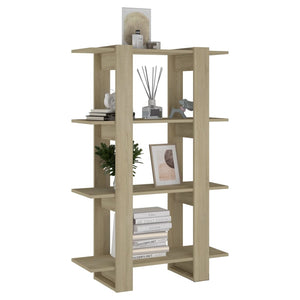 Sonoma Eiche Bücherregal Raumteiler 123,5cm