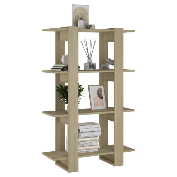 Sonoma Eiche Bücherregal Raumteiler 123,5cm