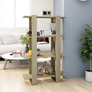 Sonoma Eiche Bücherregal Raumteiler 123,5cm